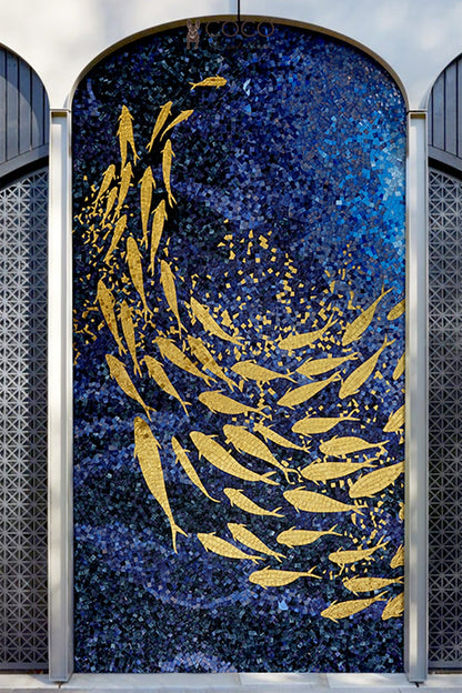 Artistic Mosaic - Goldfish - A Symbol of Good Luck