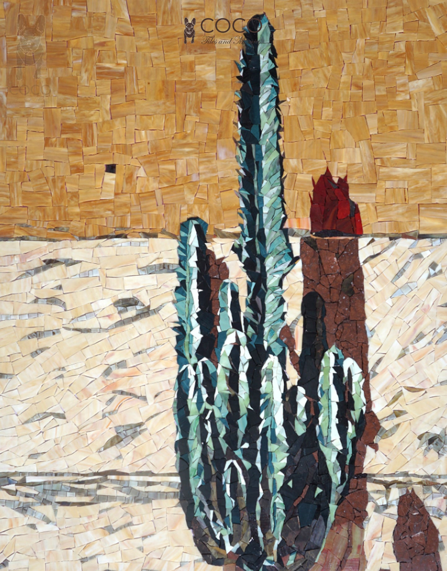Artistic Mosaic - Torch Cactus