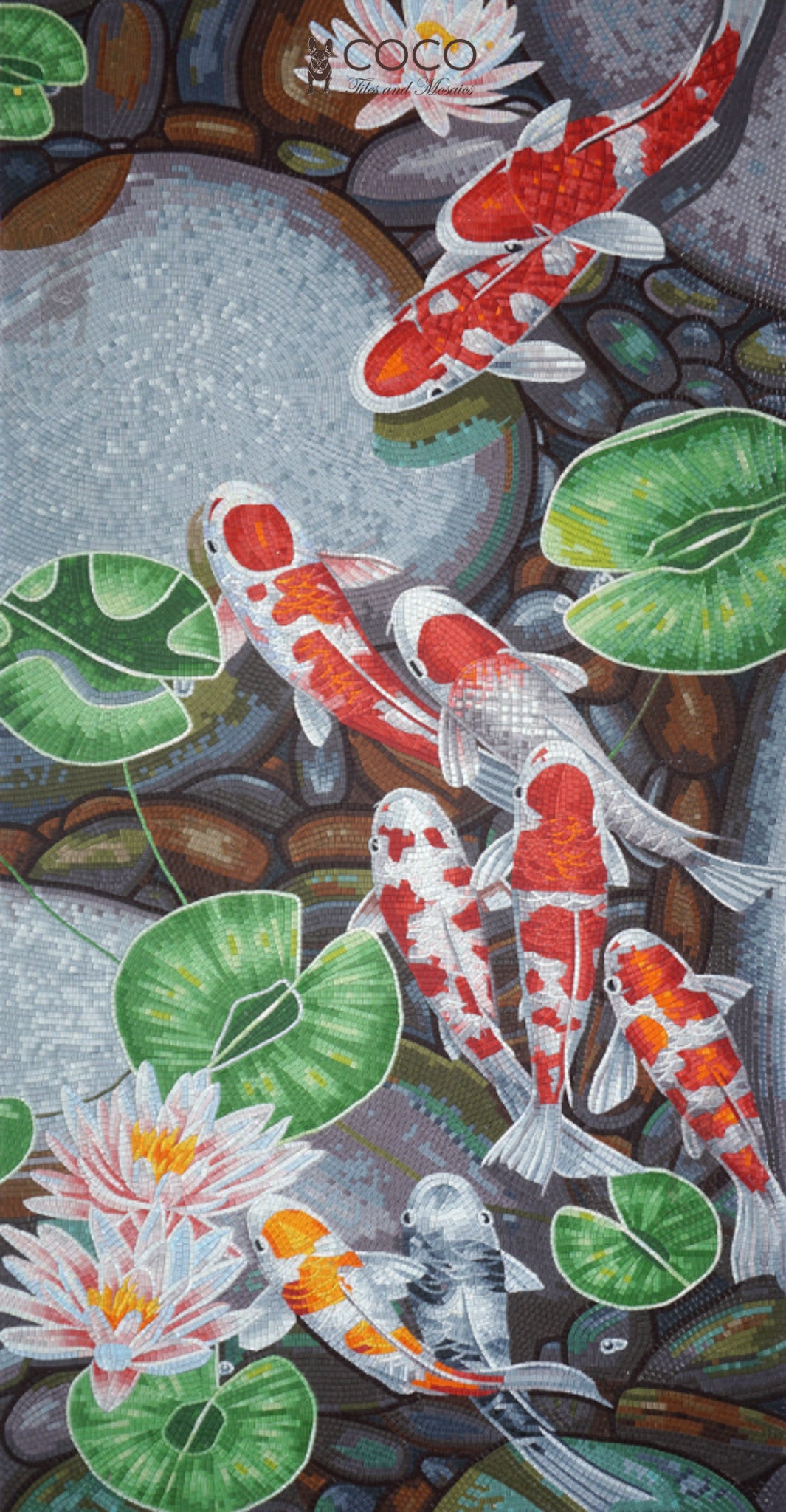 Artistic Mosaic - Fish - Koi