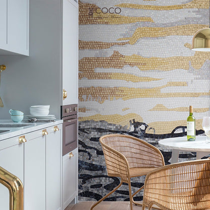 Artistic Mosaic - Abstract - Gold Rush