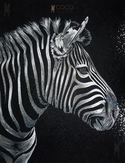 Artistic Mosaic - Zebra - Zipper