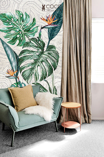 Artistic Mosaic -  Leaves - All The Green It Needs