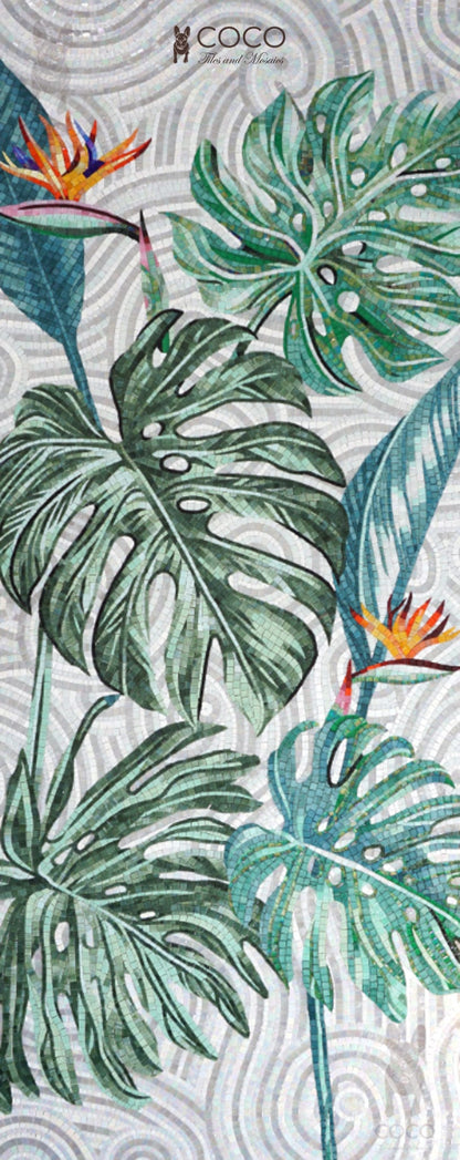 Artistic Mosaic -  Leaves - All The Green It Needs