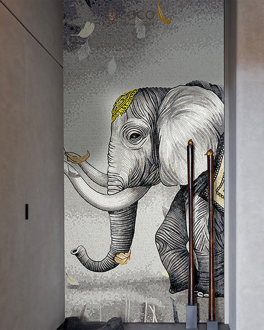 Artistic Mosaic - Elephant - Peace Bringer