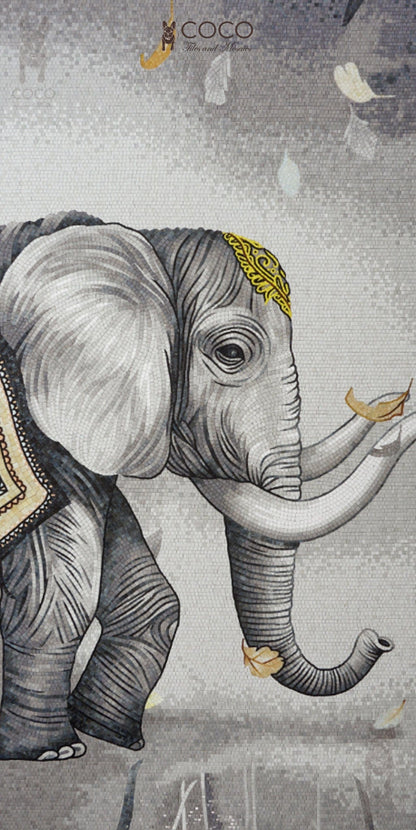 Artistic Mosaic - Elephant - Peace Bringer