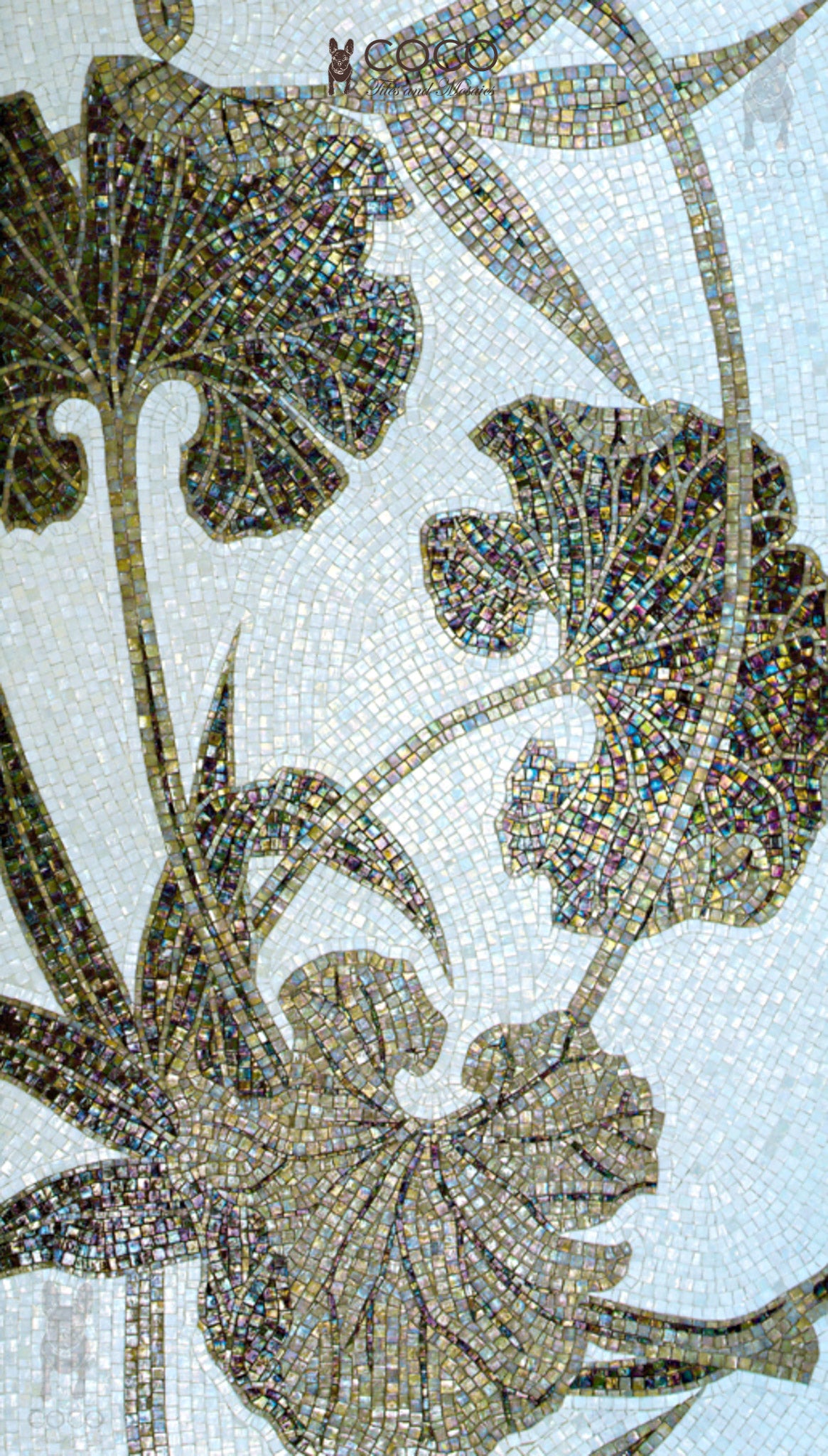 Artistic Mosaic - Botanical Fantasy - Gold Lily