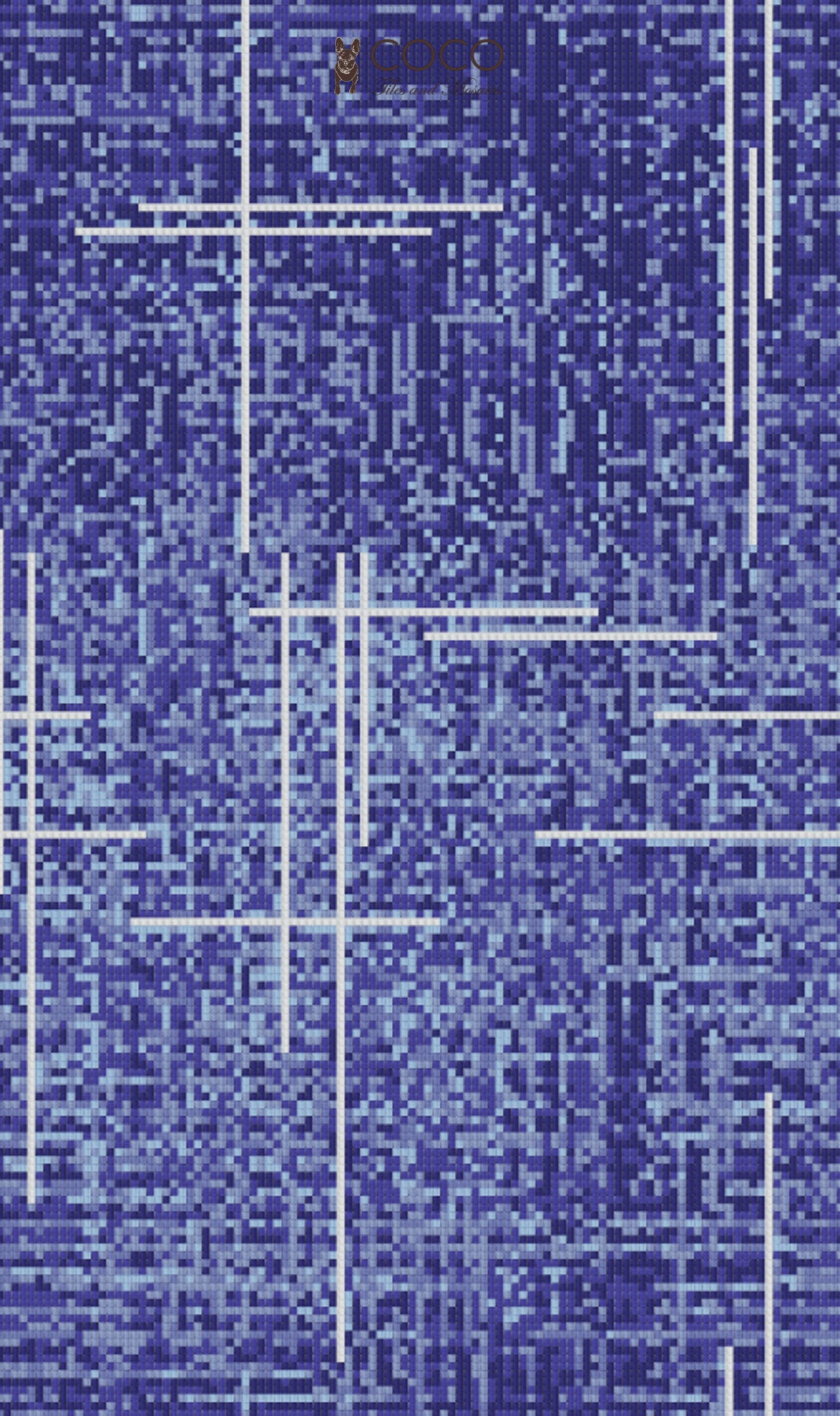 Artistic Mosaic - Matrix - Blue