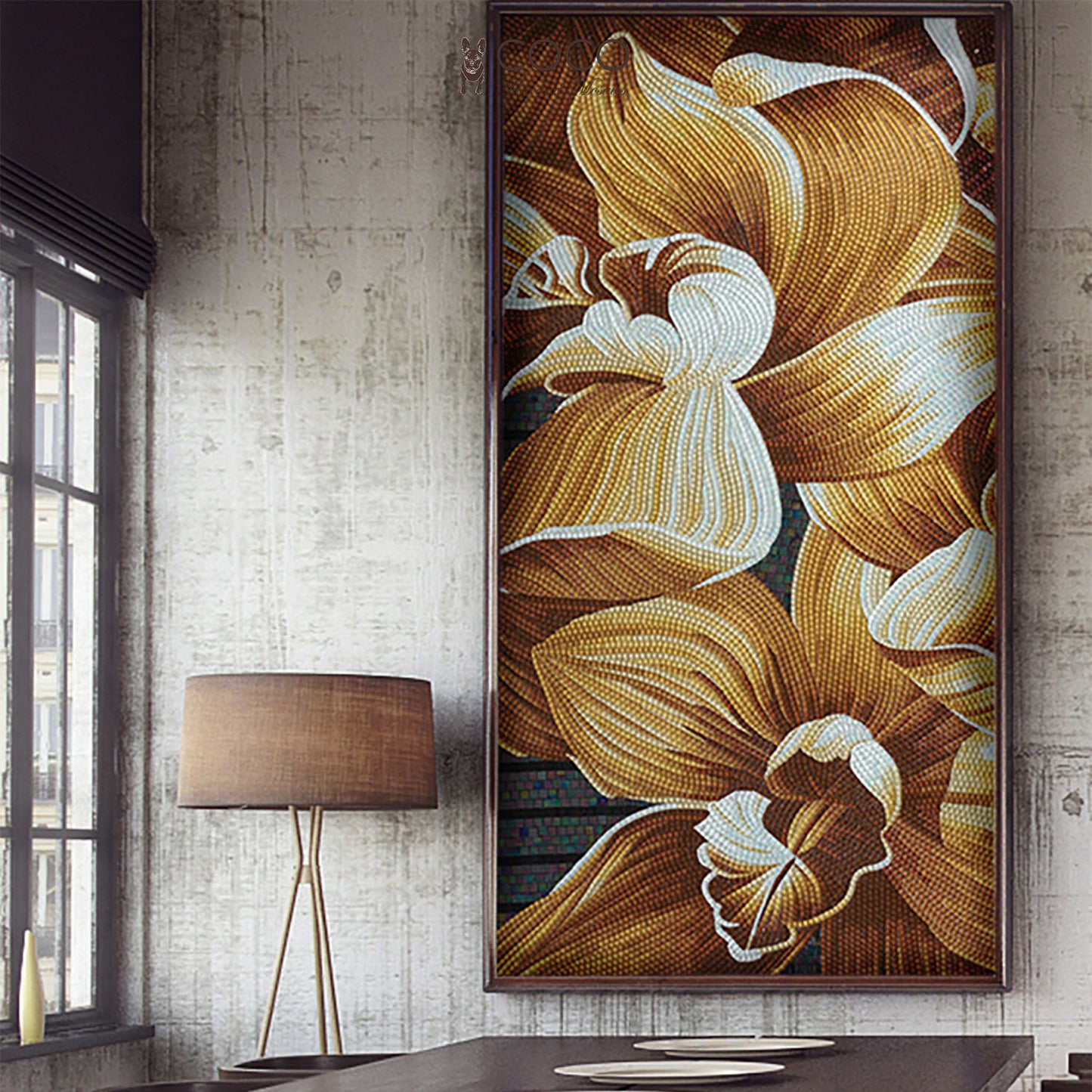 Artistic Mosaic - Giant Flowers -  Magnolia