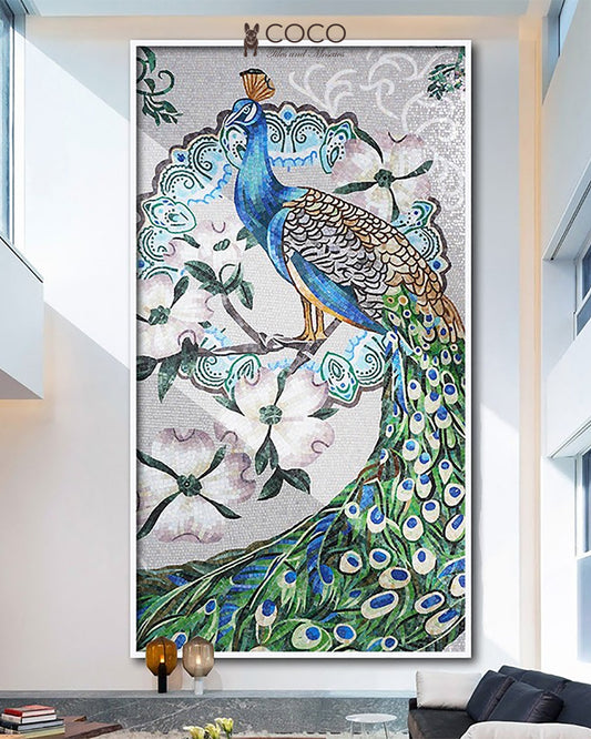 Artistic Mosaic - Peacock - Green Tale