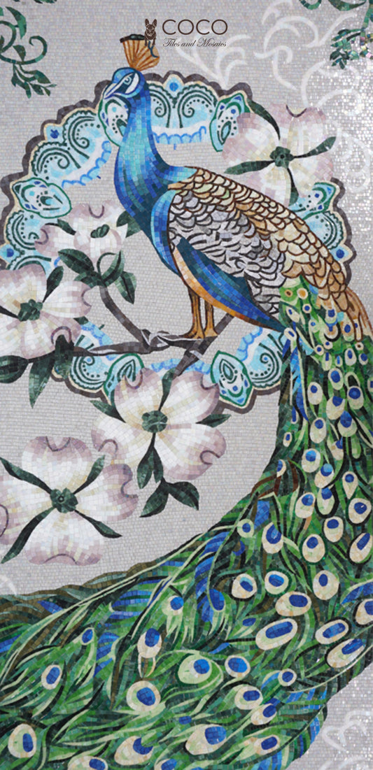 Artistic Mosaic - Peacock - Green Tale