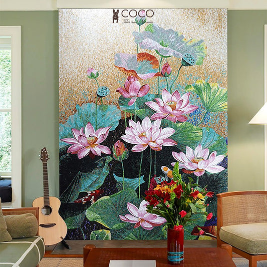 Artistic Mosaic - Water Lily Flowers - Celebration