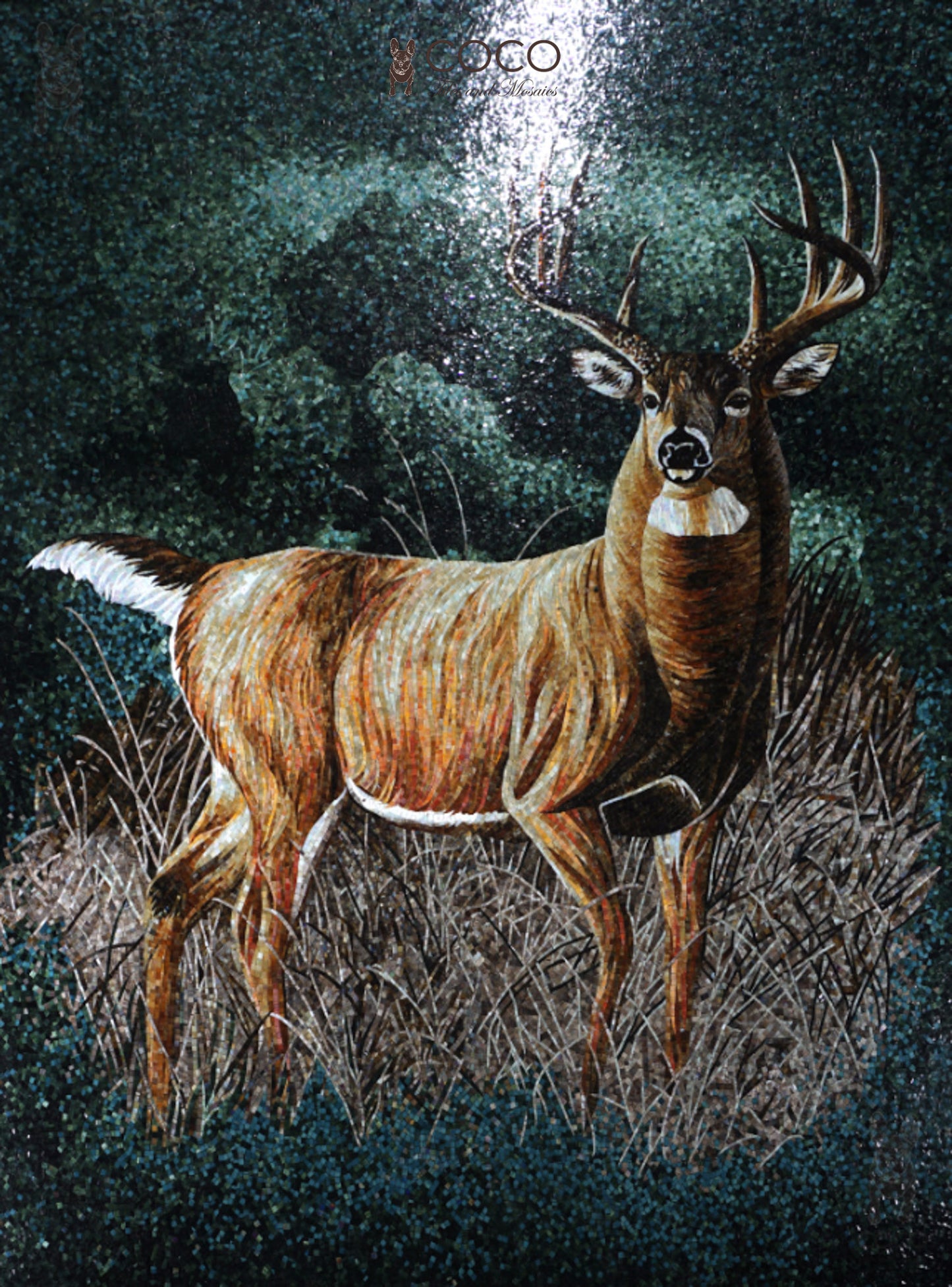 Artistic Mosaic - Deer - Spirit