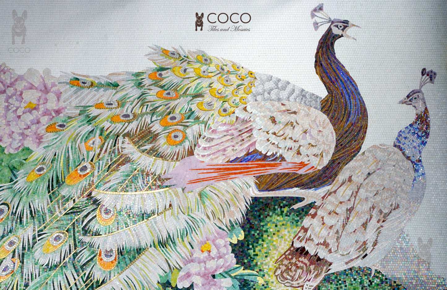 Artistic Mosaic - Peacock - Love