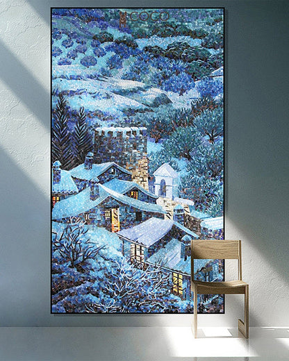 Artistic Mosaic - Winter Village