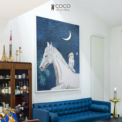 Artistic Mosaic - Horse & Monkey