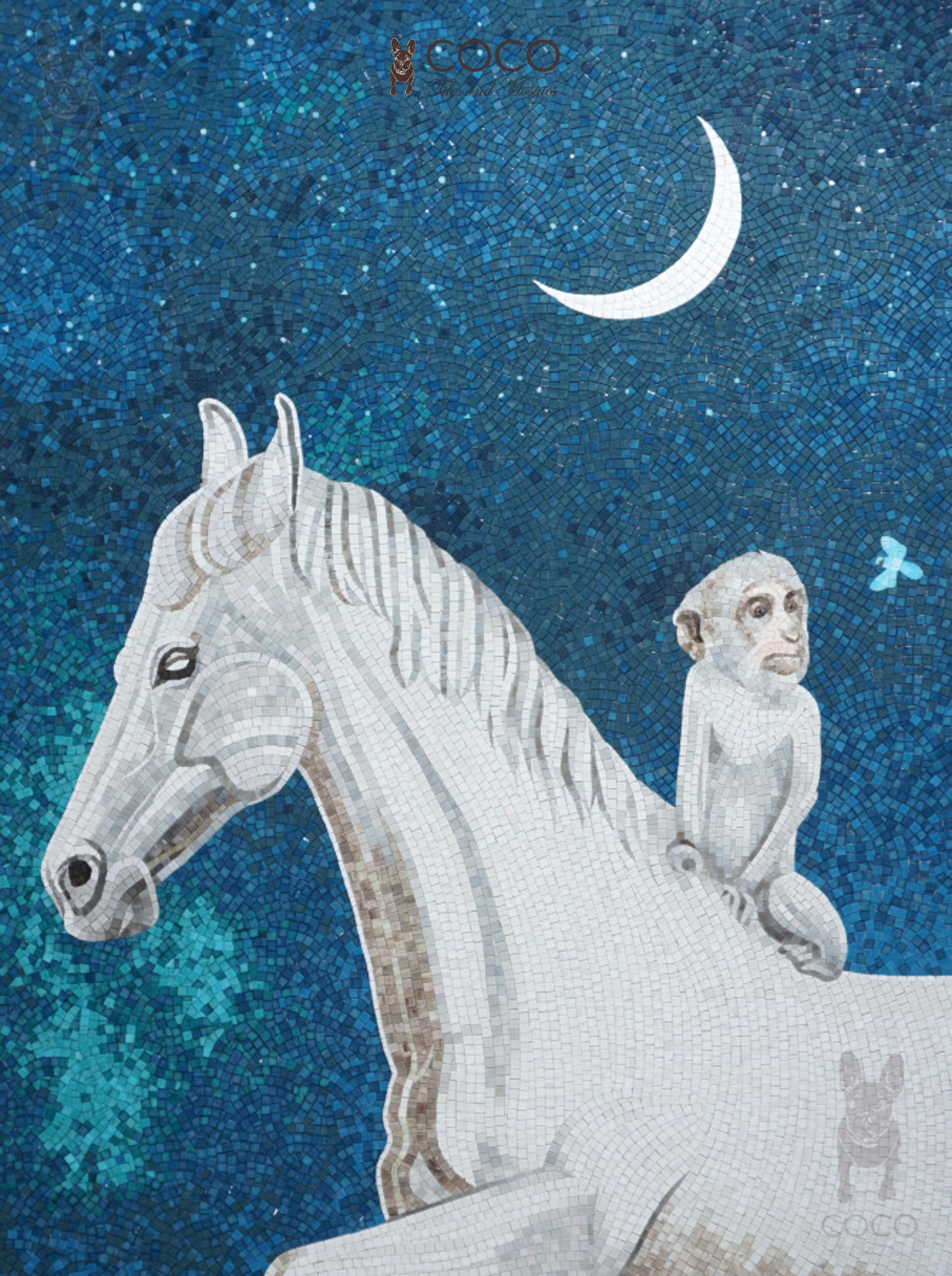 Artistic Mosaic - Horse & Monkey