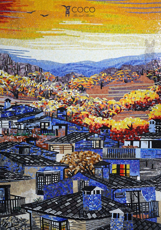 Mosaic Art - Picturesque Town