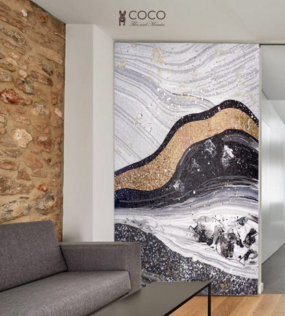 Artistic Mosaic - Abstract - River of Gold