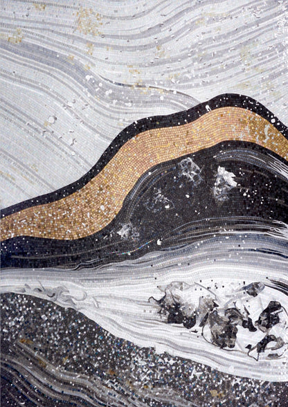 Artistic Mosaic - Abstract - River of Gold