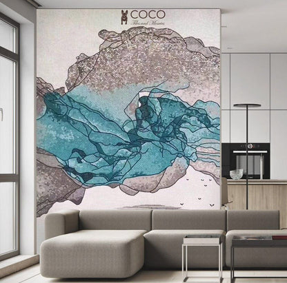 Artistic Mosaic - Landscape- Morning Sea Valley