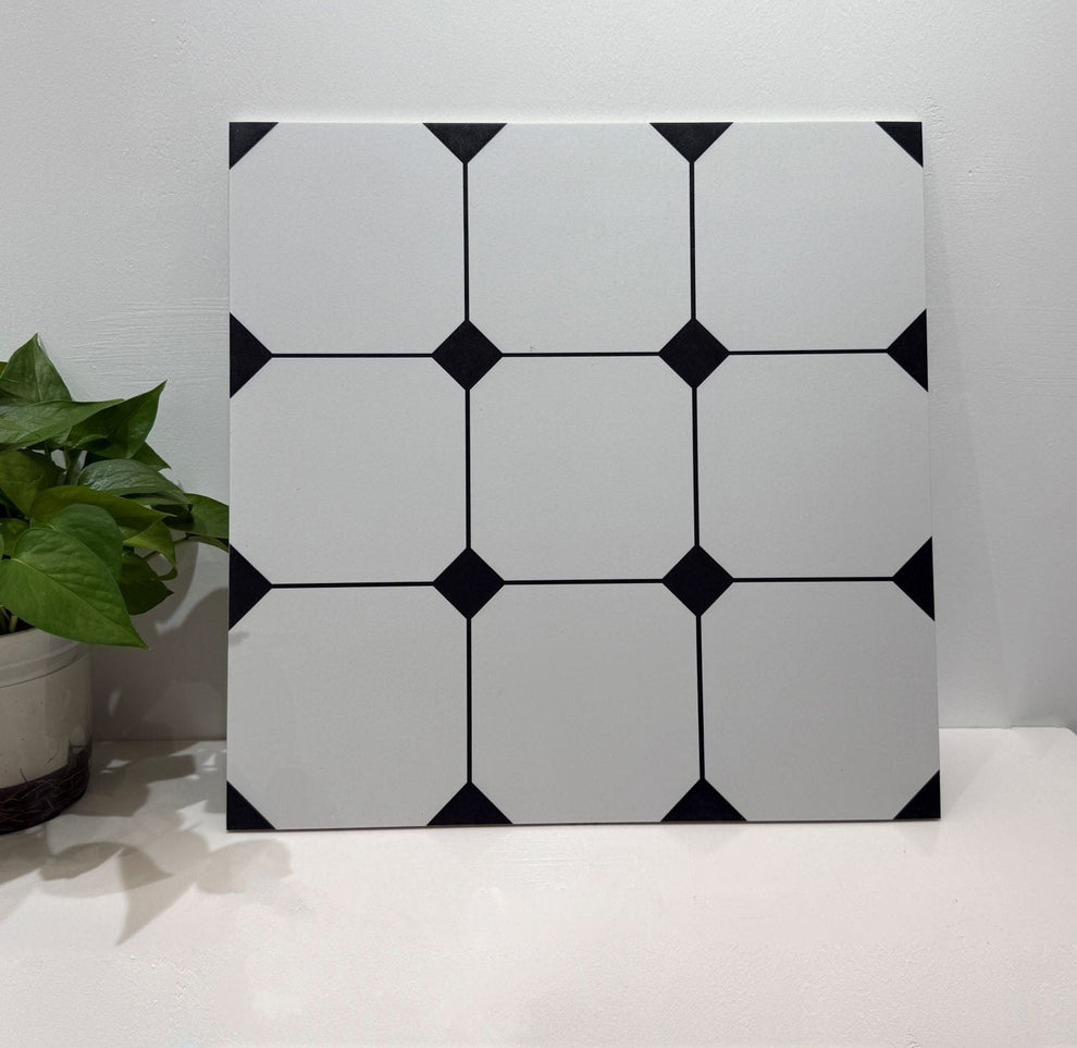 Noir Matrix Quad: Geometric Pattern Tile | Metro Mod Series | COCO ...