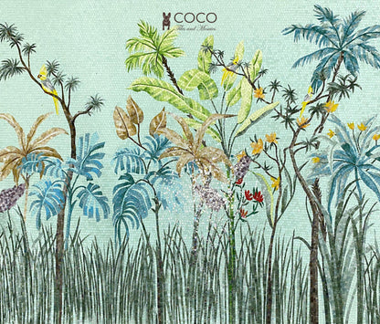 Eden in Tiles Glass Mosaic