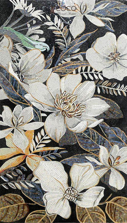 Shadows & Petals Mosaic Tile