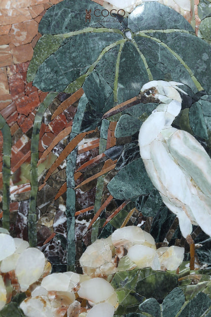 Lily Lagoon Stone Mosaic Art