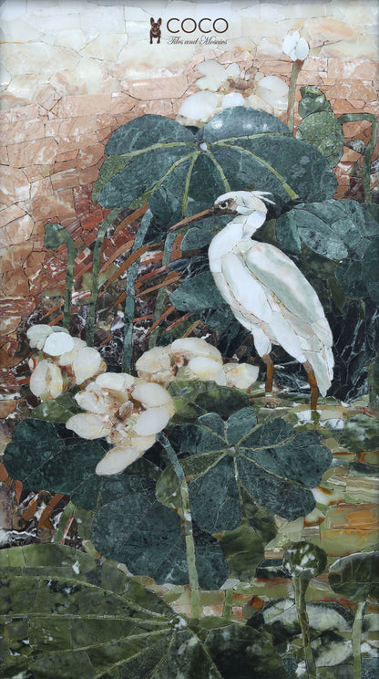 Lily Lagoon Stone Mosaic Art