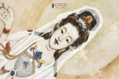 Goddess of Light and Grace Stone Mosaic Art