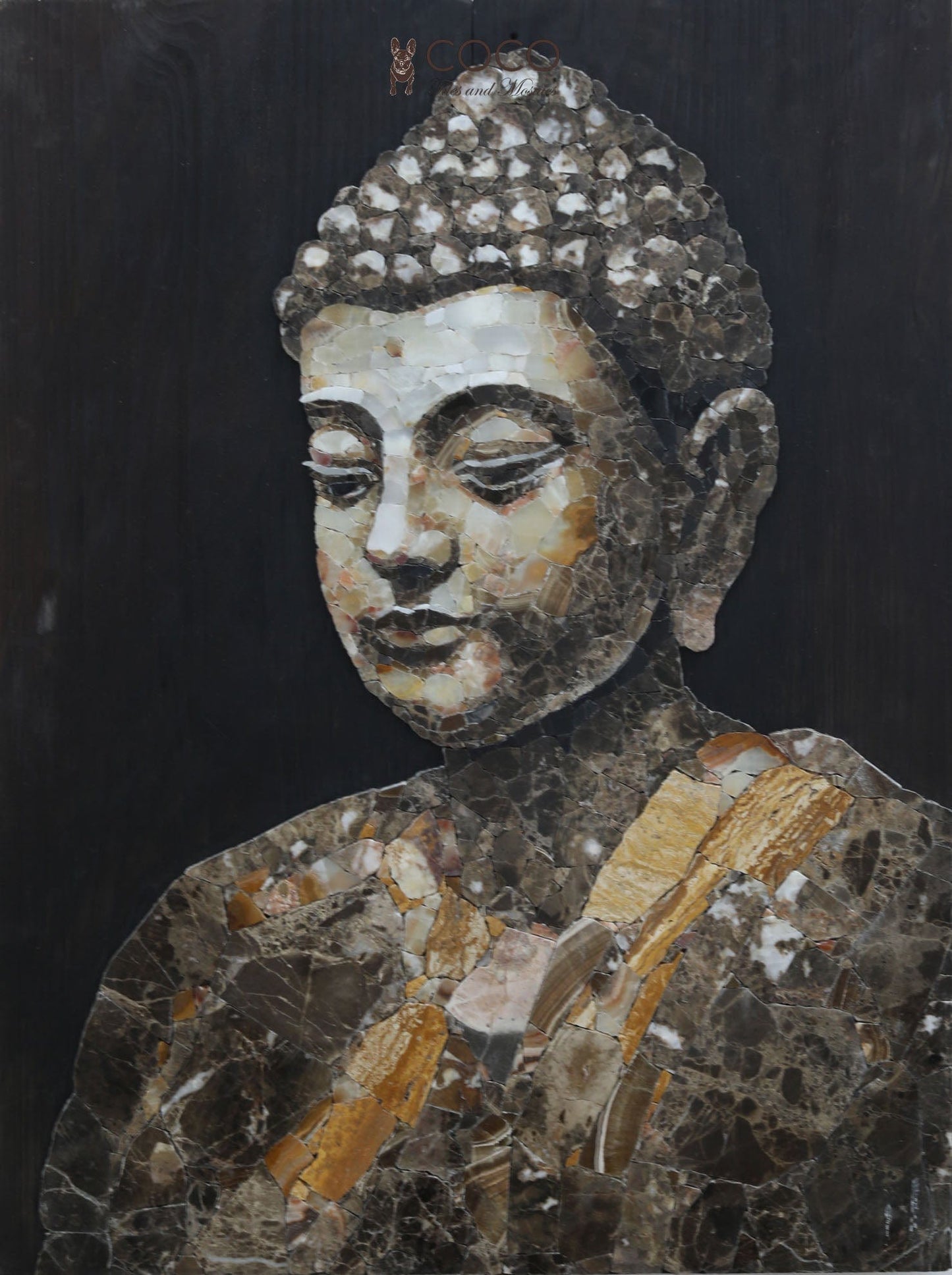 Buddha’s Wisdom Stone Mosaic Art