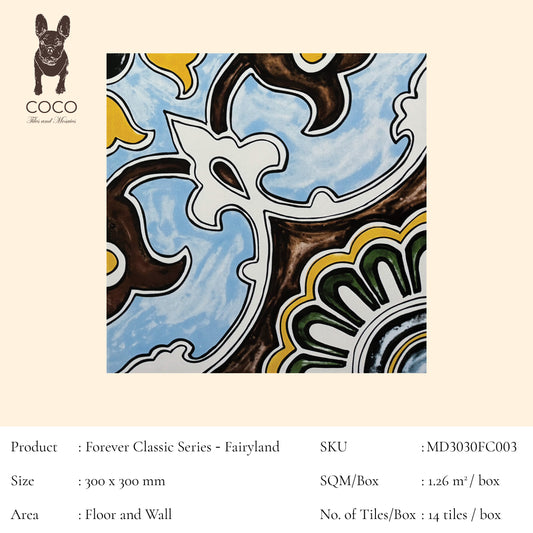 Forever Classic Series - Mediterranean Fever Fairyland 300x300mm Ceramic Tile