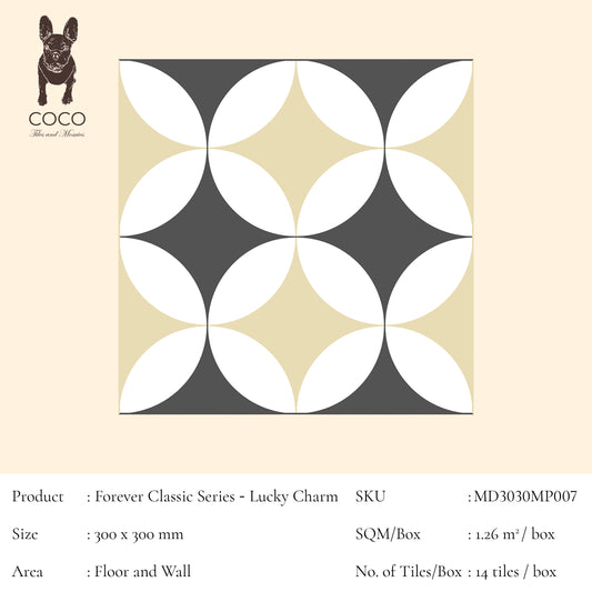 Forever Classic Series - Mediterranean Fever Lucky Charm 300x300mm Ceramic Tile