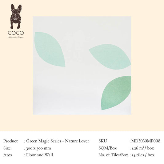 Green Magic Series - Nature Lover 300x300mm Ceramic Tile