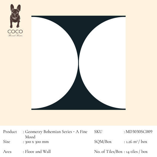 Geometry Bohemian Series - A Fine Mood 300x300mm Ceramic Tile