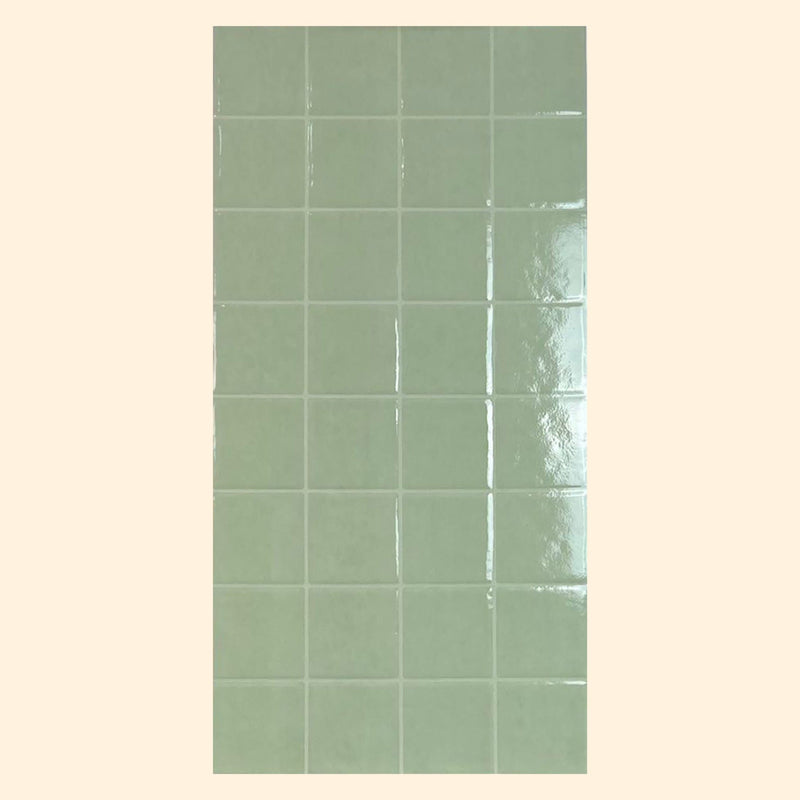 Coastline Series - Harbour Grid Seagrass Gloss 400x800mm Porcelain Tile