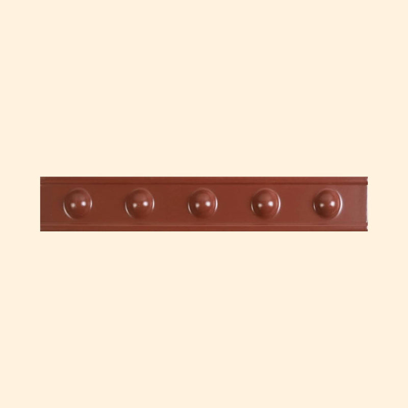 Trims & Accessories - Decorative Raised Dots Red Wine Satin 50x300mm Border Tile