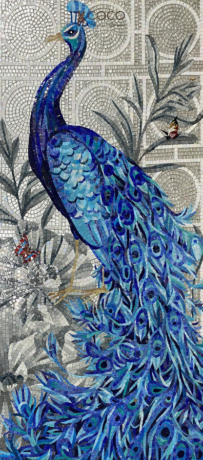 The Jewel of Nature Peacock Mosaic Art