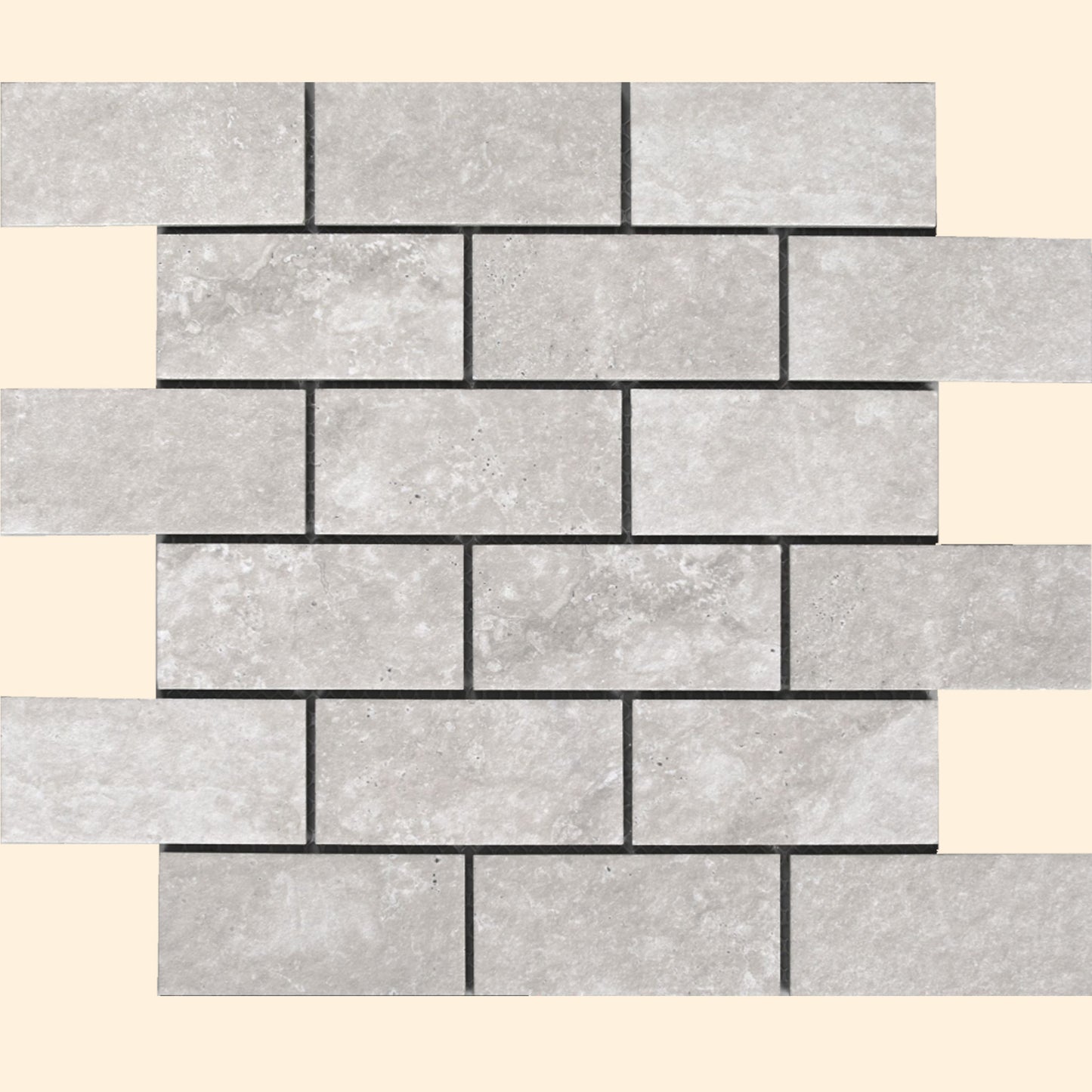 Hidden Gem Series - Chalk Naturale 45x95mm Mosaic Tile