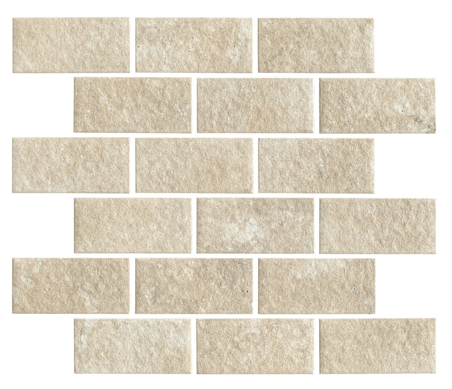 Hidden Gem Series - Beige Naturale Stretcher Bond 45x95mm Mosaic Tile