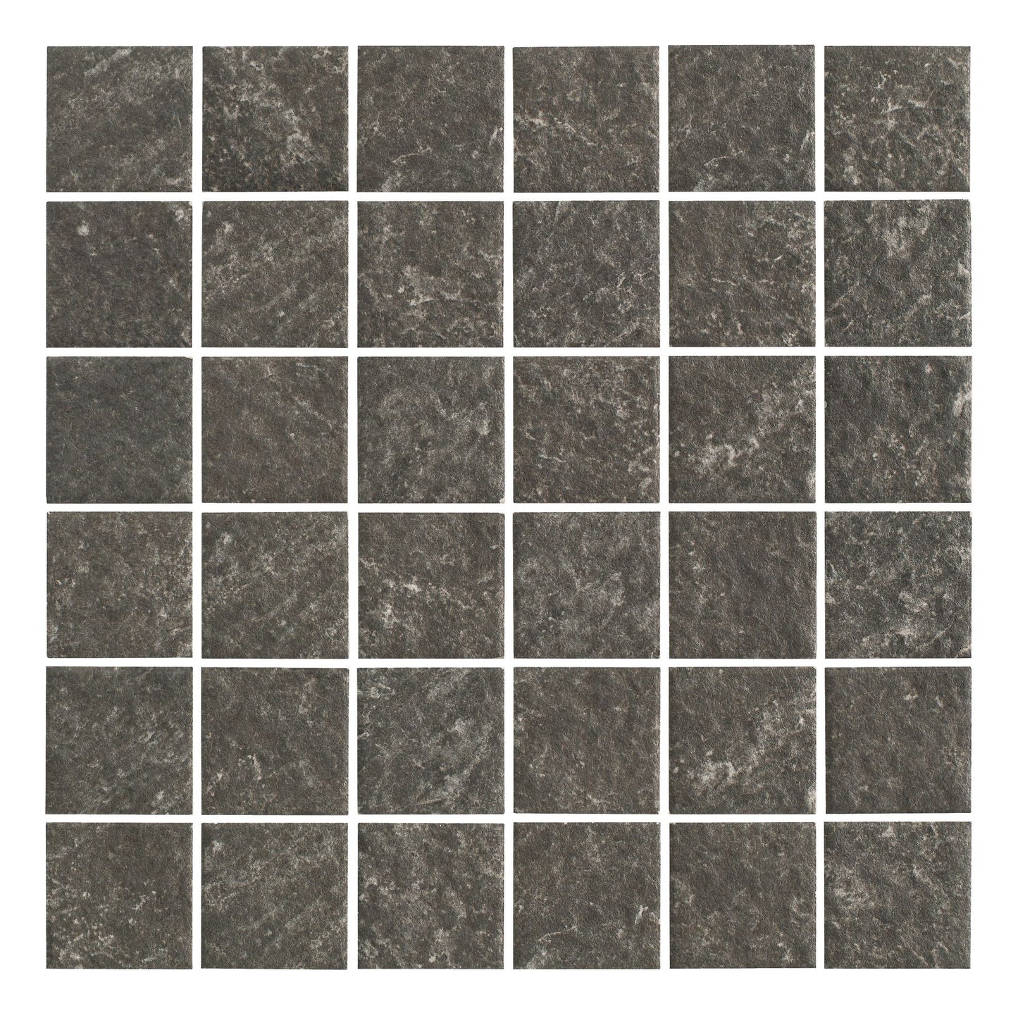 Earth Story Series - Graphite Naturale Matte 48x48mm Mosaic Tile