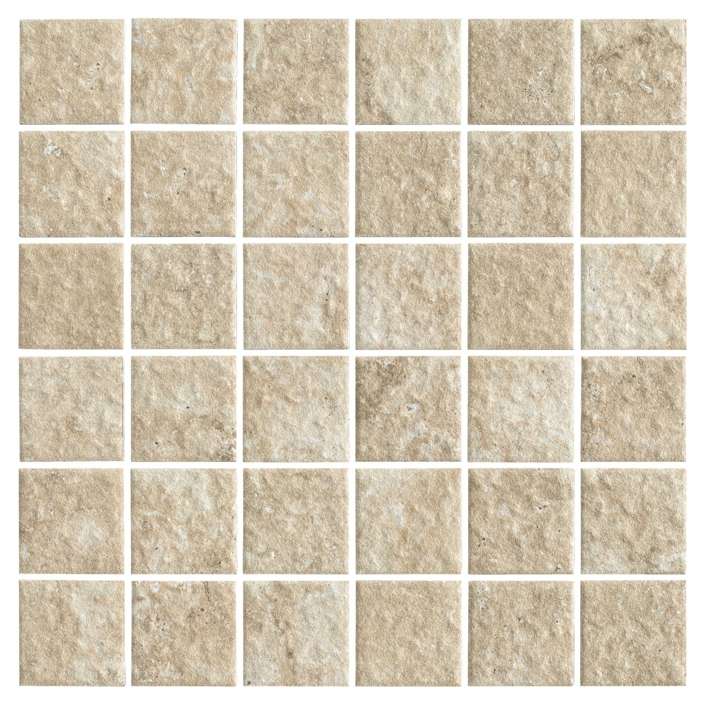 Hidden Gem Series - Beige Naturale 48x48mm Mosaic Tile