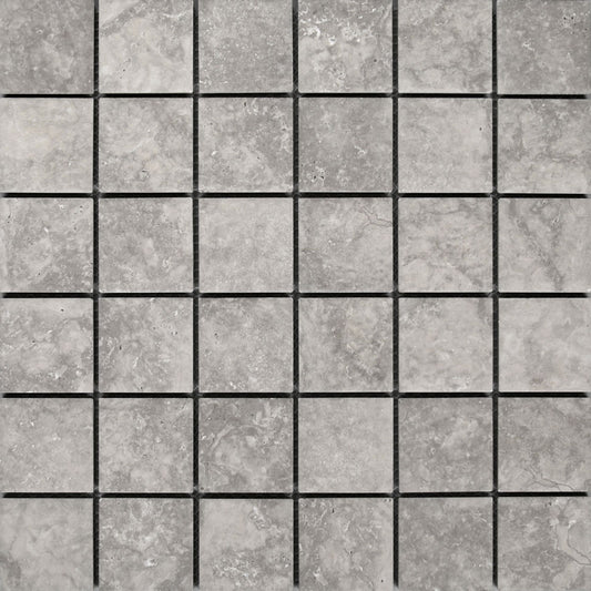 Hidden Gem Series - Graphite Naturale 48x48mm Mosaic Tile