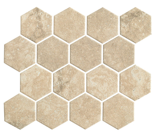 Hidden Gem Series - Beige Naturale Hexagon 73x84mm Mosaic Tile