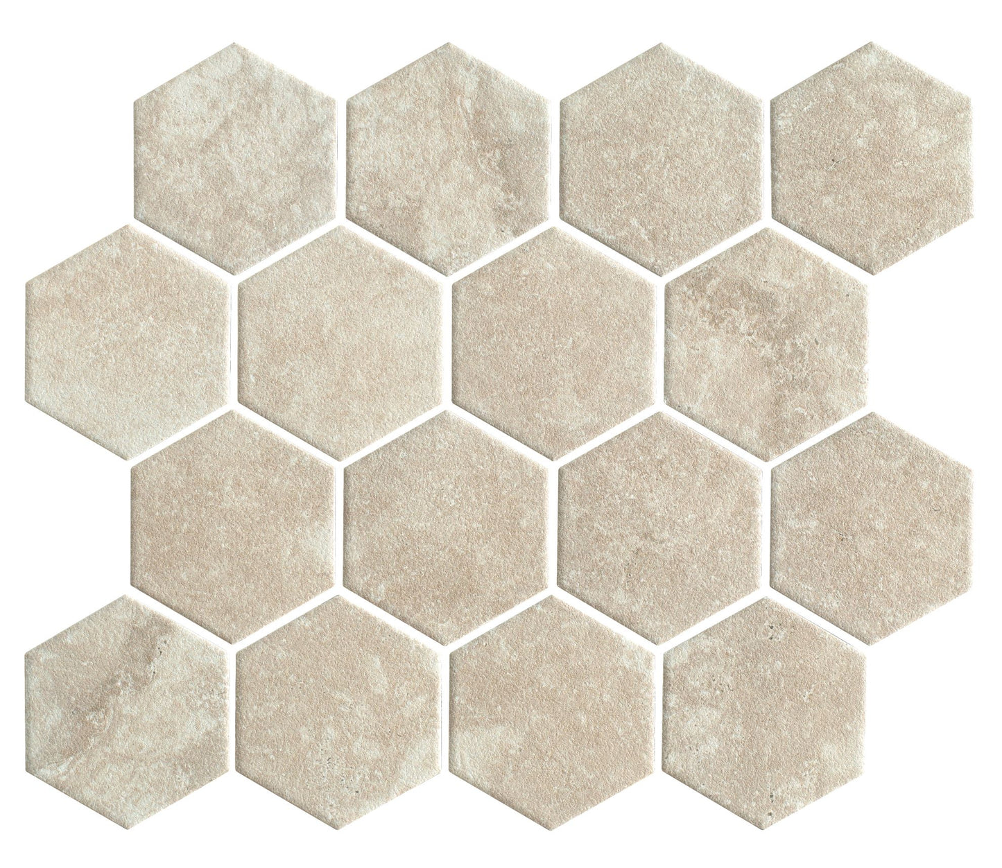 Hidden Gem Series - Chalk Naturale Hexagon Matte 73x84mm Mosaic Tile