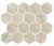 Hidden Gem Series - Chalk Naturale Hexagon 73x84mm Mosaic Tile