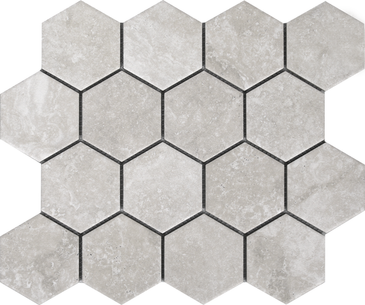 Hidden Gem Series - Chalk Naturale 73x84mm Mosaic Tile