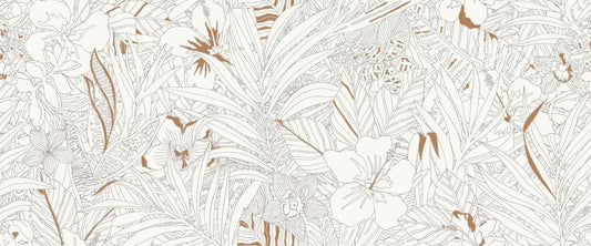 Cut Sample - Wonderland Series - Coral Jungle 500x1200mm Ceramic Tile (Cut Size: Approx. 100x200 mm)