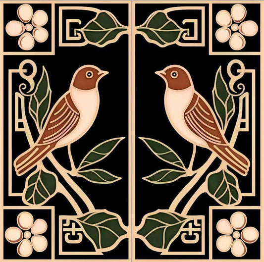 Art Nouveau Series - Whispers & Wings 150x300mm Ceramic Tile