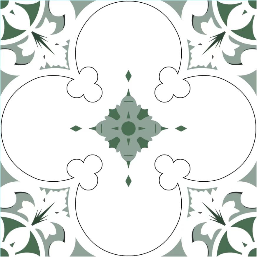 Full-Size Sample - Forever Classic Series - Fairytale Green 300x300mm Ceramic Tile